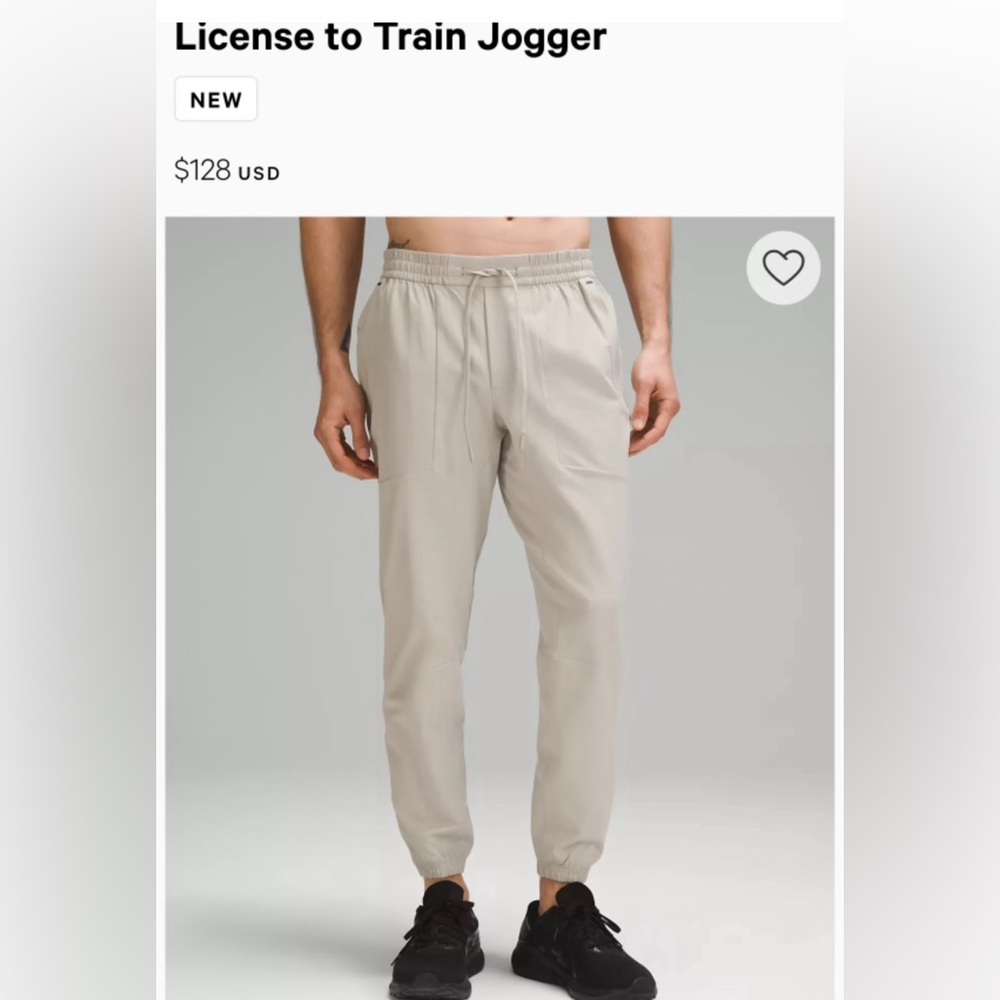 Lululemon Men's License to Train Jogger - XL - 29" inseam